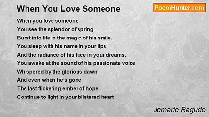 Jemarie Ragudo - When You Love Someone