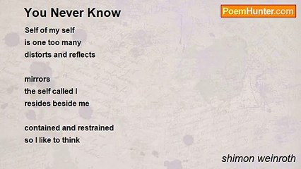 shimon weinroth - You Never Know