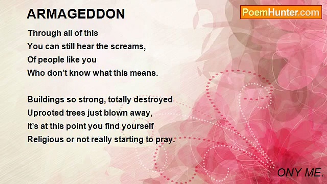 ONY ME. - ARMAGEDDON