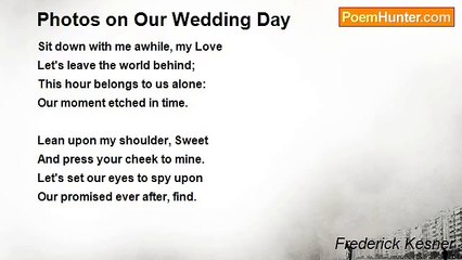 Frederick Kesner - Photos on Our Wedding Day