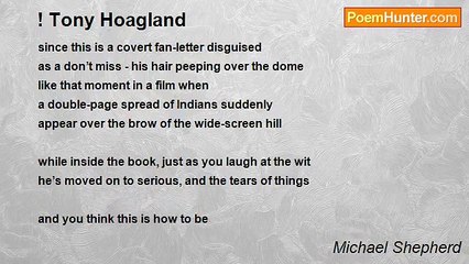 Michael Shepherd - ! Tony Hoagland