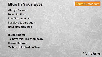 Moth Harris - Blue In Your Eyes