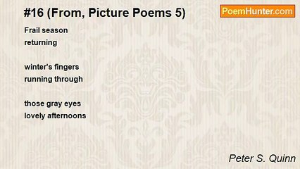 Peter S. Quinn - #16 (From, Picture Poems 5)