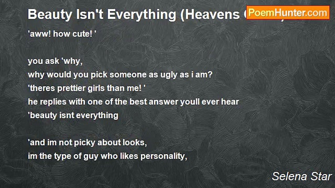 Selena Star - Beauty Isn't Everything (Heavens...