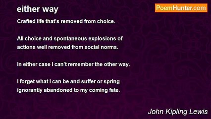 John Kipling Lewis - either way