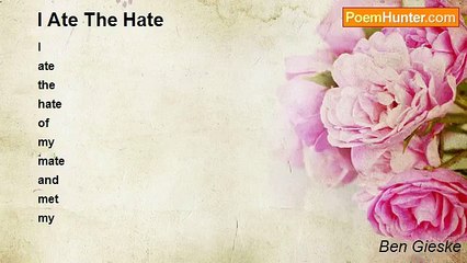 Ben Gieske - I Ate The Hate