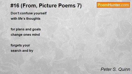 Peter S. Quinn - #16 (From, Picture Poems 7)