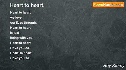 Roy Storey - Heart to heart.