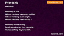 Qistina Zaini - Friendship