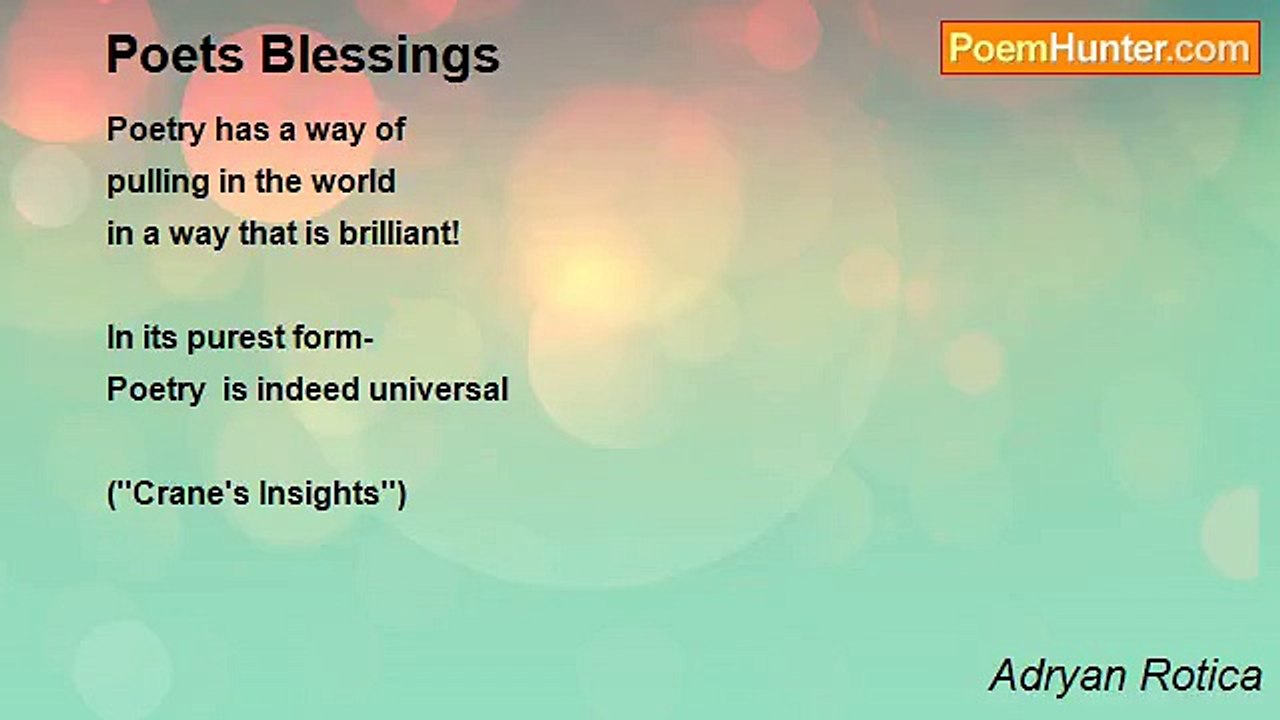 Adryan Rotica - Poets Blessings