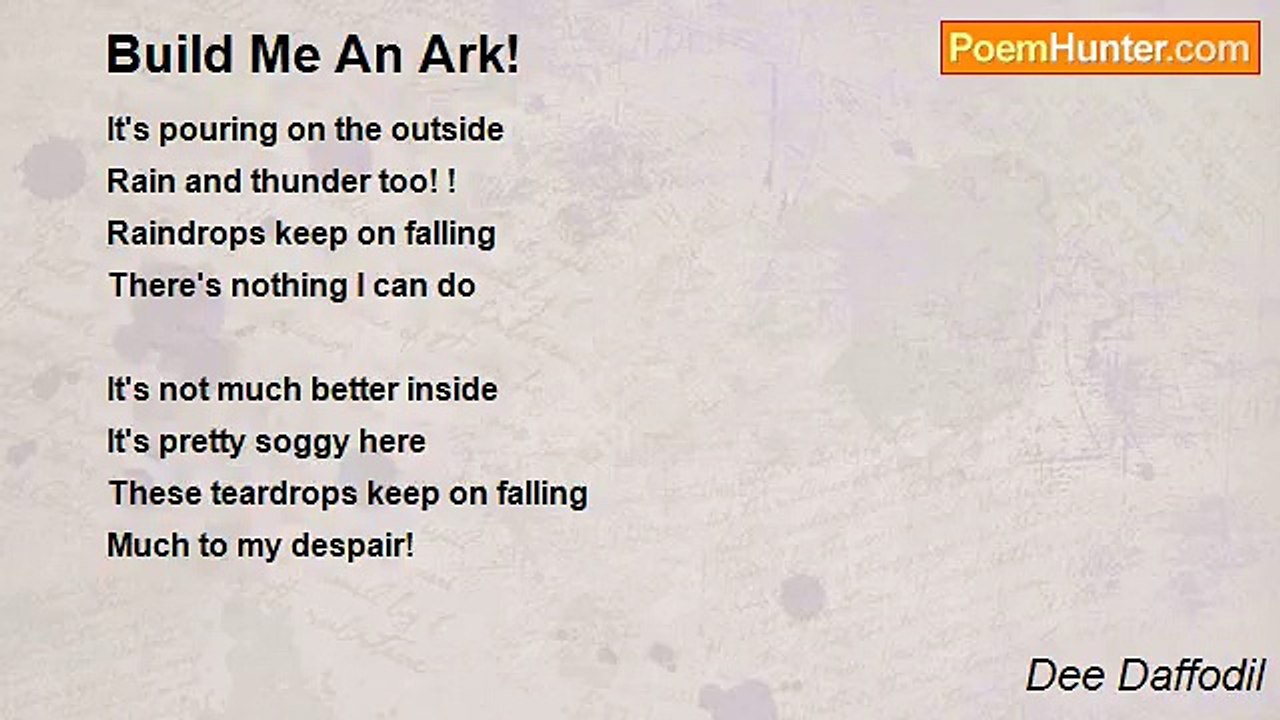 Dee Daffodil - Build Me An Ark!