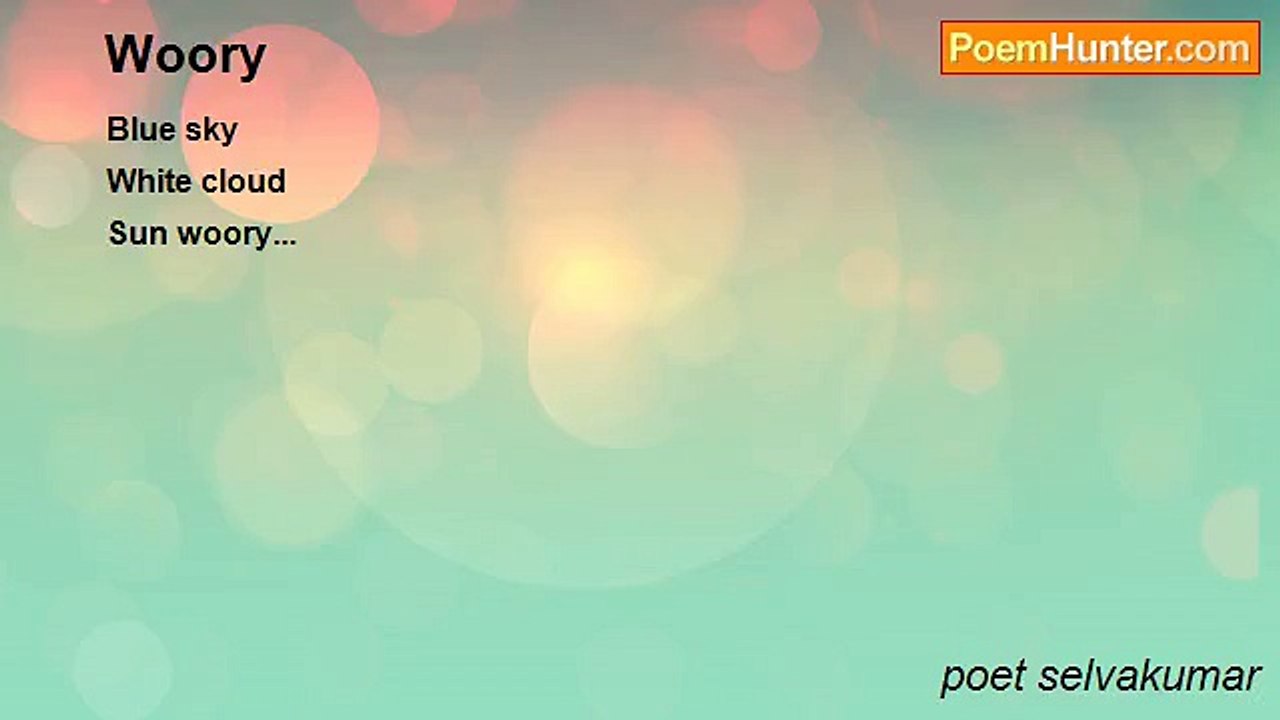 poet selvakumar - Woory