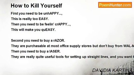 DAVIDIA KARTINA - How to Kill Yourself