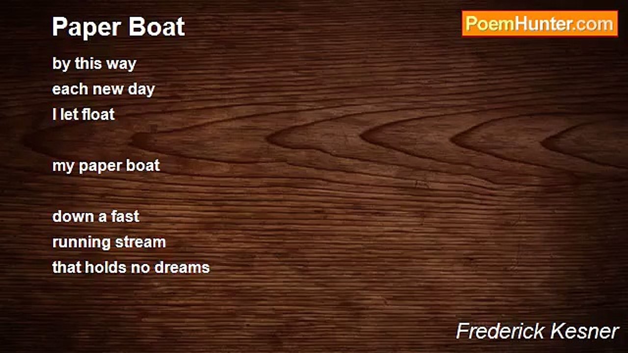 Frederick Kesner - Paper Boat