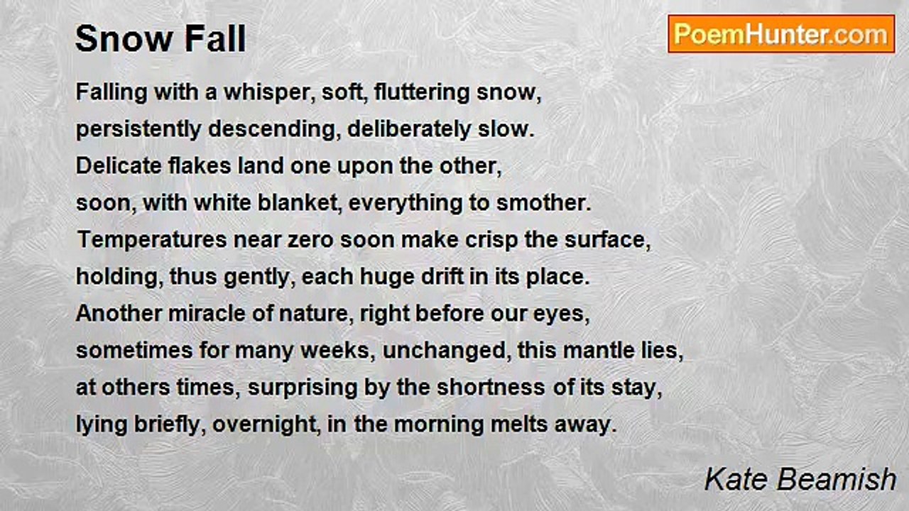 Kate Beamish - Snow Fall