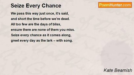 Kate Beamish - Seize Every Chance