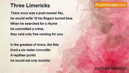 Herbert Nehrlich - Three Limericks