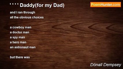 Dónall Dempsey - ' ' ' ' Daddy(for my Dad)