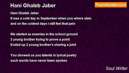 Soul Writer - Hani Ghaleb Jaber