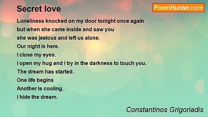 Constantinos Grigoriadis - Secret love