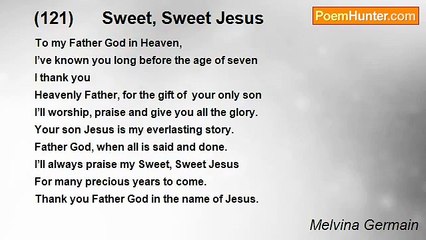 Melvina Germain - (121)      Sweet, Sweet Jesus