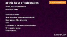 samyak jain - at this hour of celebration