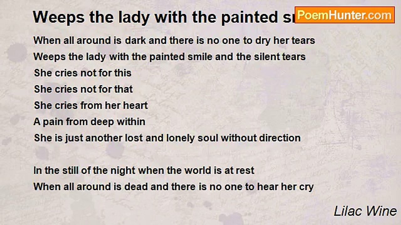Lilac Wine - Weeps the lady with the painted smile