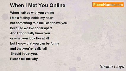 Shaina Lloyd - When I Met You Online