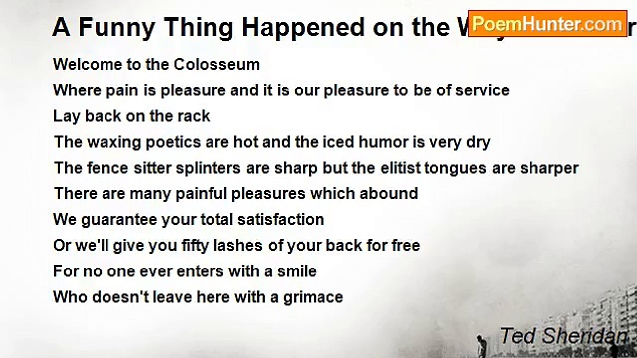 Ted Sheridan - A Funny Thing Happened on the Way to the Forum