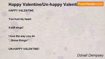 Dónall Dempsey - Happy Valentine/Un-happy Valentine