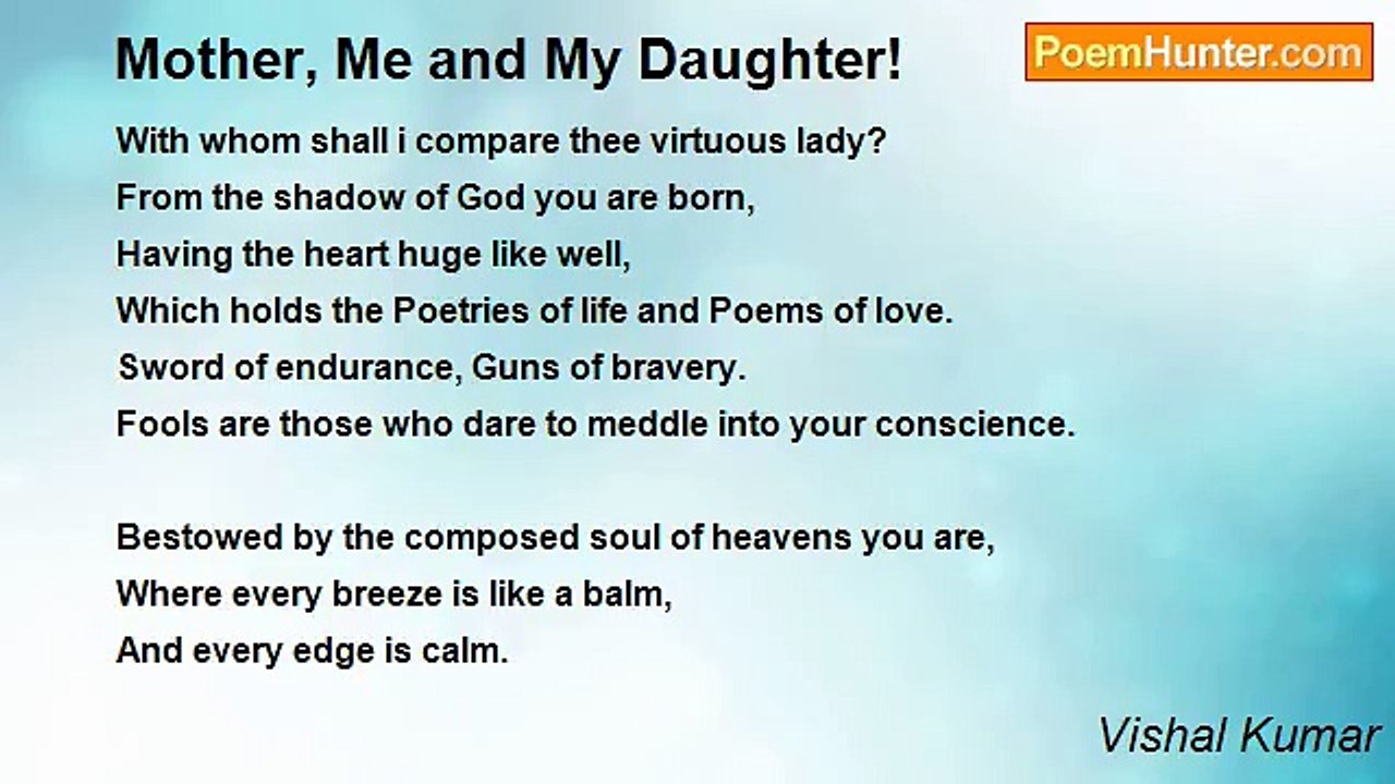 Vishal Kumar - Mother, Me and My Daughter!