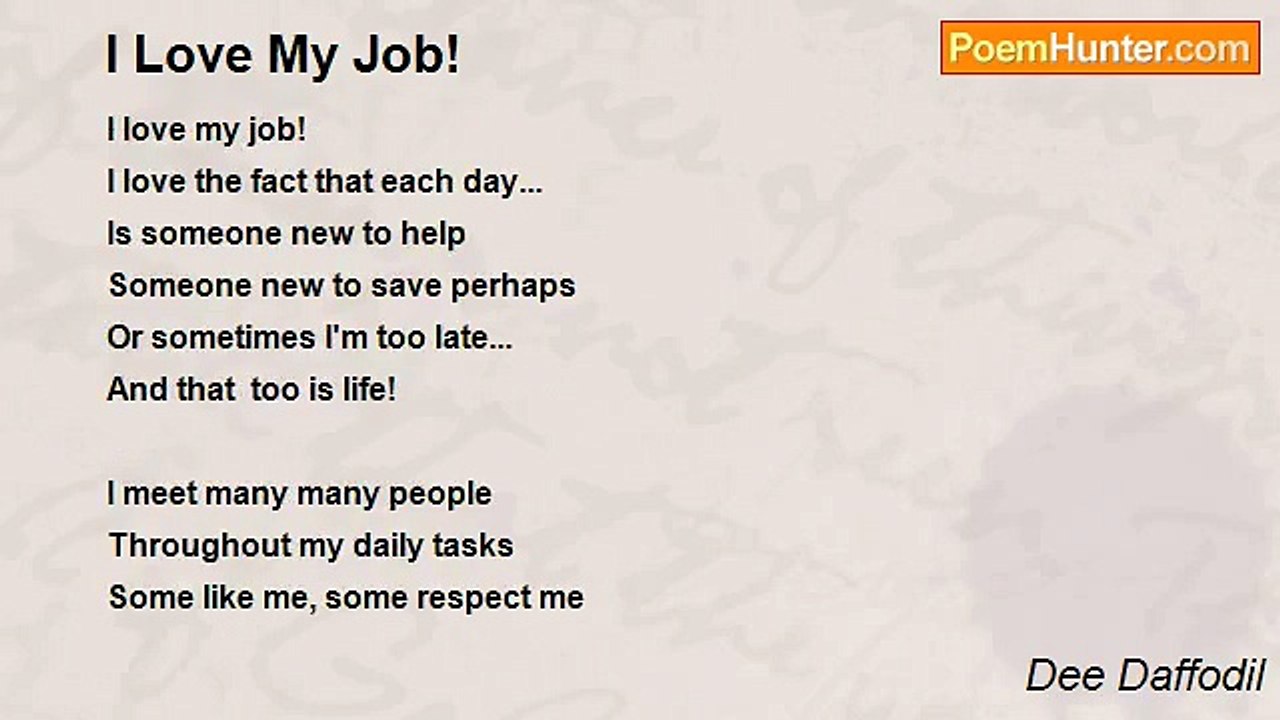 Dee Daffodil - I Love My Job!