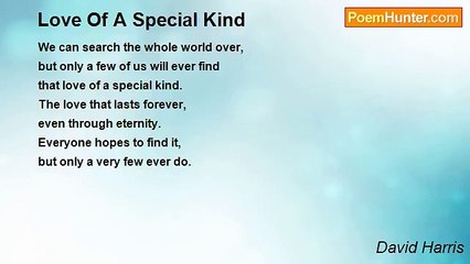 David Harris - Love Of A Special Kind