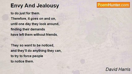 David Harris - Envy And Jealousy