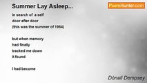 Dónall Dempsey - Summer Lay Asleep...