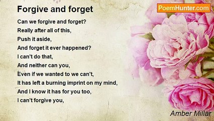 Amber Millar - Forgive and forget