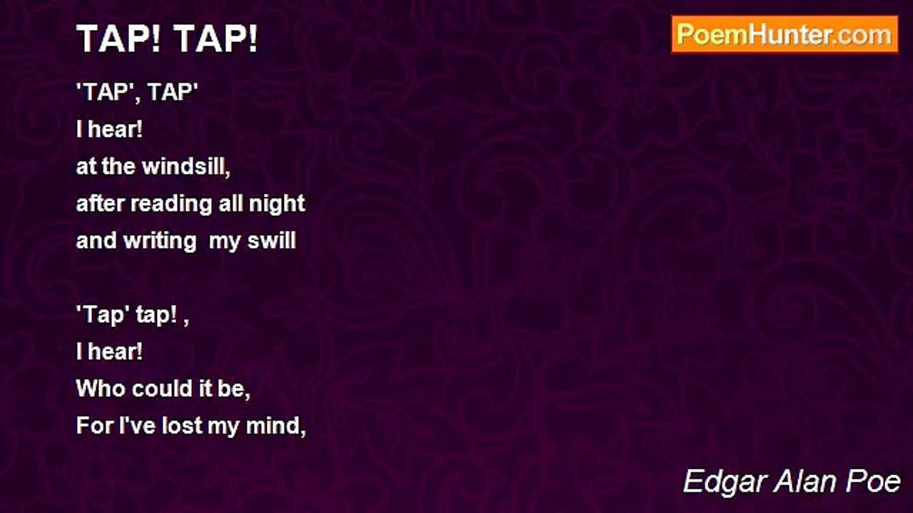Edgar Alan Poe - TAP! TAP!