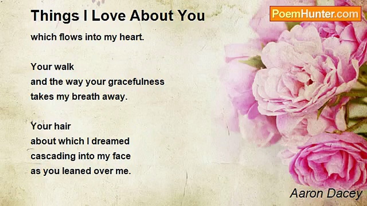Aaron Dacey - Things I Love About You