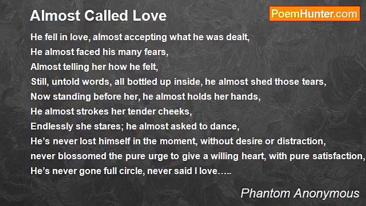 Phantom Anonymous - Almost Called Love