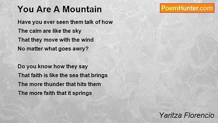 Yaritza Florencio - You Are A Mountain
