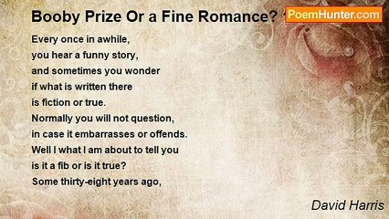 David Harris - Booby Prize Or a Fine Romance? 1