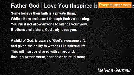 Melvina Germain - Father God I Love You (Inspired by Andy Wilkinson)