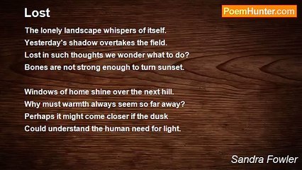 Sandra Fowler - Lost