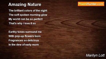 Marilyn Lott - Amazing Nature