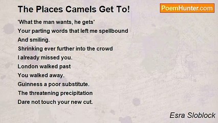 Esra Sloblock - The Places Camels Get To!