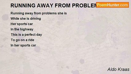 Aldo Kraas - RUNNING AWAY FROM PROBLEMS