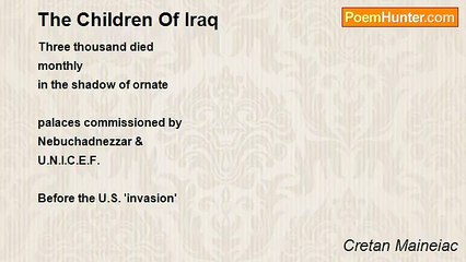 Cretan Maineiac - The Children Of Iraq