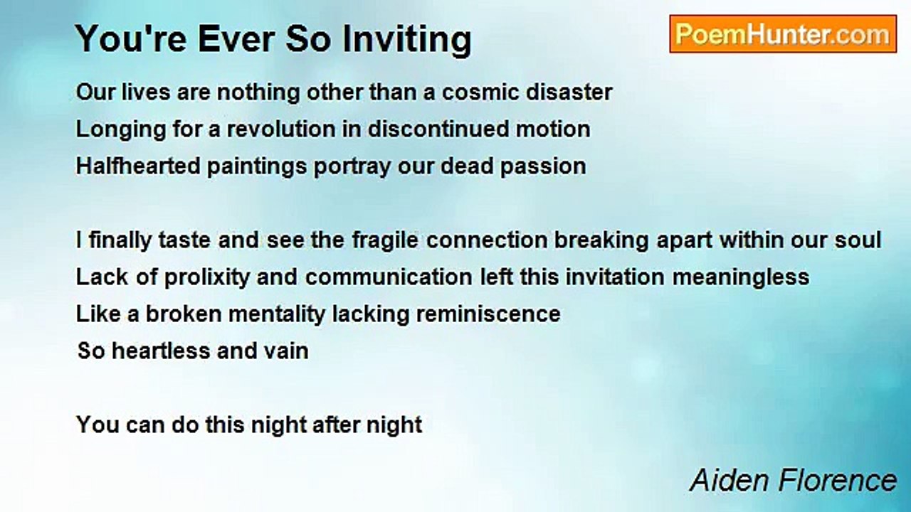 Aiden Florence - You're Ever So Inviting