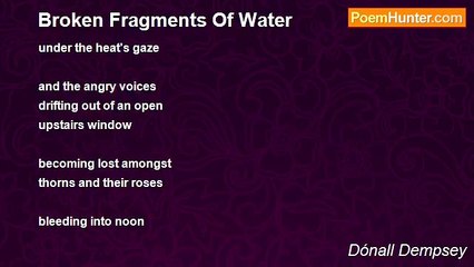 Dónall Dempsey - Broken Fragments Of Water