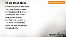 Jemarie Ragudo - Fools Have Eyes